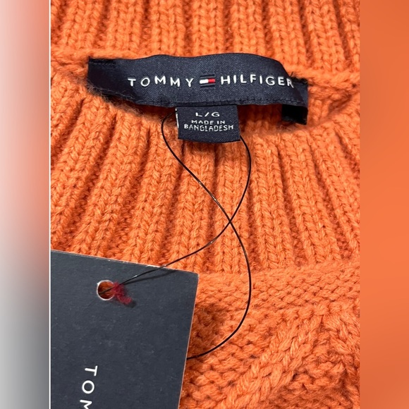 ⚡️NWT Tommy Hilfiger Cable Knit Mock Neck Sweater - Picture 7 of 8